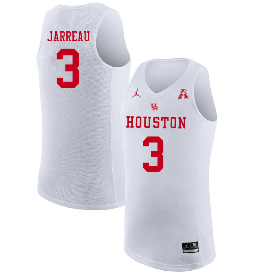 Jordan Brand Men #3 DeJon Jarreau Houston Cougars College Basketball Jerseys Sale-White